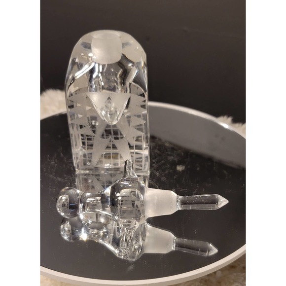 Kosta Boda Signed Numbered Crystal Perfume Bottle - Picture 5 of 6